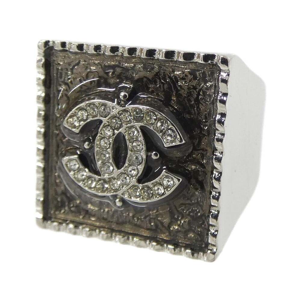 Chanel Ring Metal Gray Silver #327560C90B